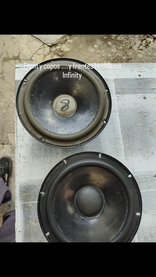 Parlantes restaurados